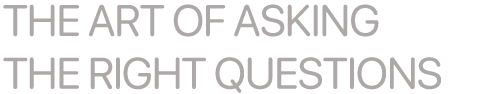PhilosophyCenter | The Art of Asking the Right Question